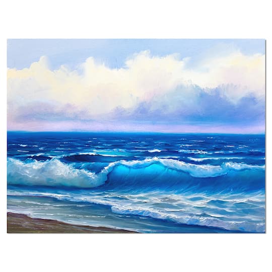 Designart - Seascape in Cloudy sky